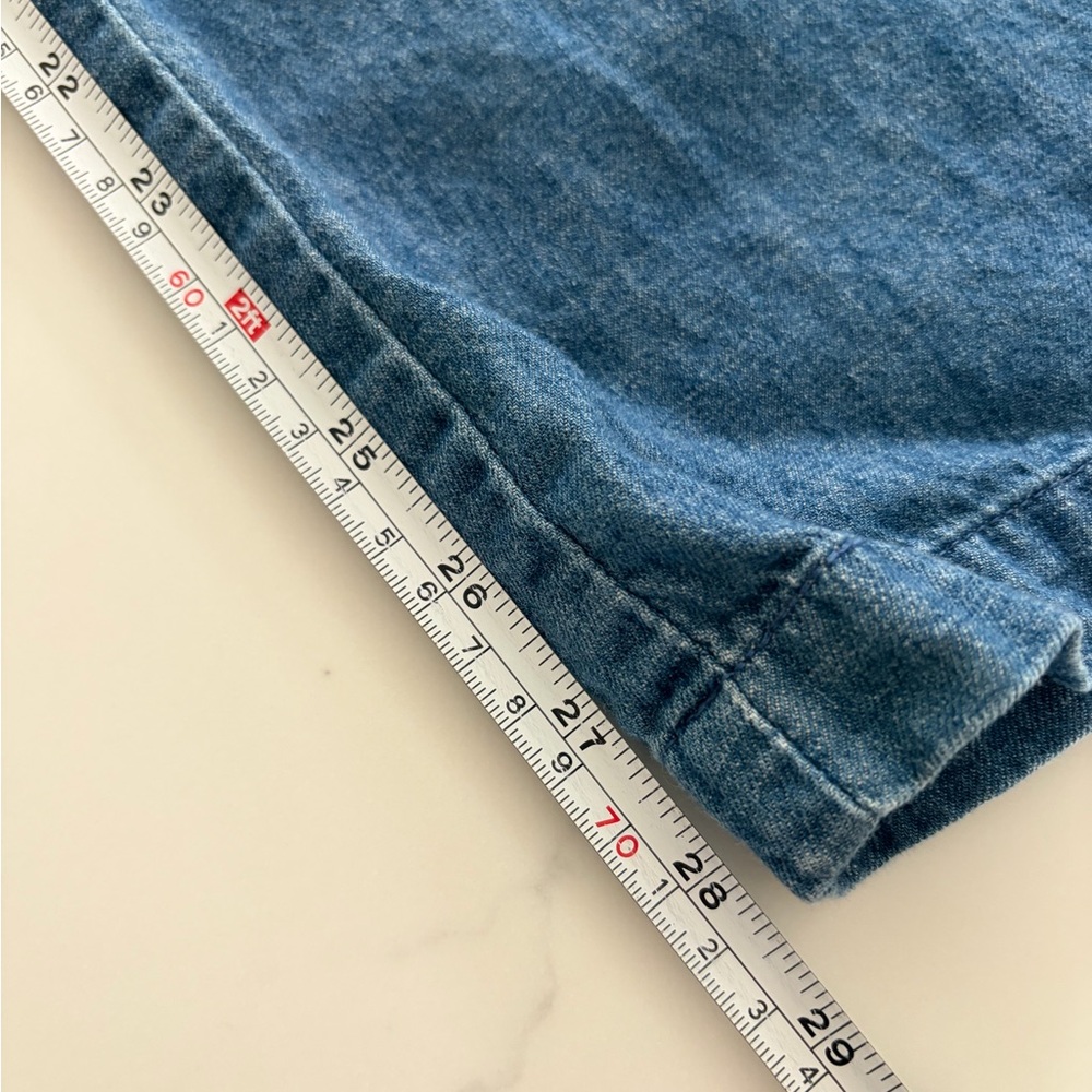 LL Bean S Women's Sunwashed Denim Pants, Straight-Leg Classic Fit EUC - Picture 8 of 11